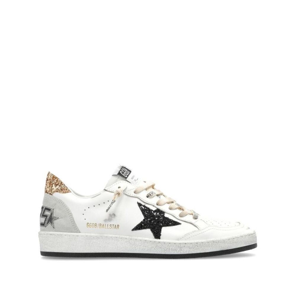 Ball Star Nappa Leather Sneakers With Glittered Star And Heel Tab Women